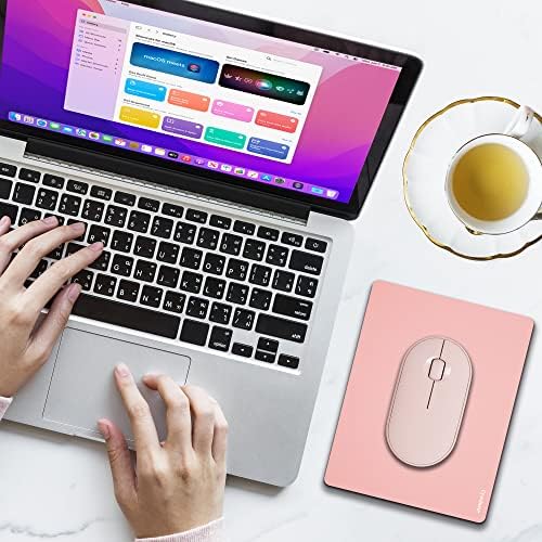 Pink Mini Mouse Pad Small Size for Home Office, Portable Mousepad for Women