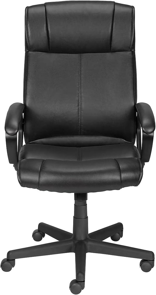 STAPLES Executive Office Chair, Luxura, High Back, Black