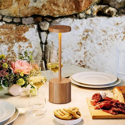 Cordless Table Lamp Rechargeable,Battery Powered LED Outdoor Table Light