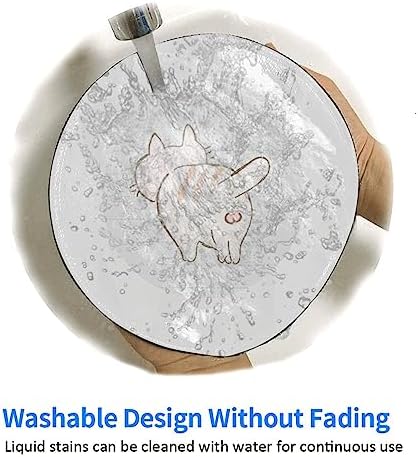 Cute cat Animal cat Mouse pad Cute,Gaming Mouse pad Small Non-Slip Round Mouse Pads for Wireless Mouse,Laptop,Desk