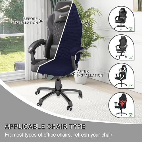 Gaming Chair Cover Game Chair Cover for Reclining Rotating Chair, Navy Blue