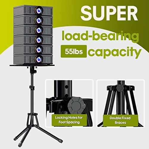 Projector Stand Tripod, Foldable Laptop Tripod with Adjustable Height
