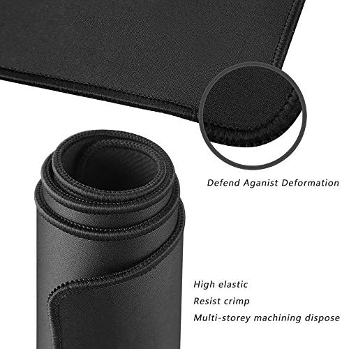 Extra Large Gaming Mouse Pads/Extended Protective Office Desk Mouse Mat Non-Slip Professional Precision Tracking Surface (31.5" x 11.8") for PC Computer Laptop (80x30Black001)