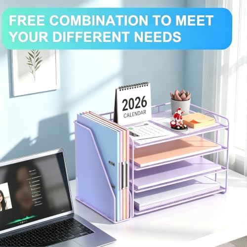 gianotter 4-Tier Paper Organizer With Magazine Holder