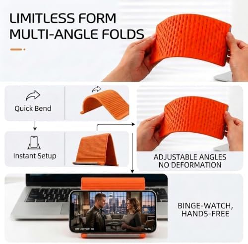 Orange Foldable Phone Stand