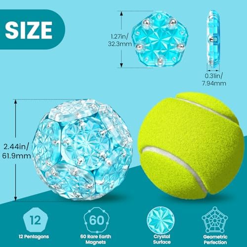Magnetic Fidget Sphere, Adult Fidget Toy for Focus & Stress Relief