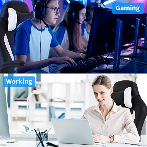 Meet perfect Ergonomic Gaming Chair with Lumbar Support, White