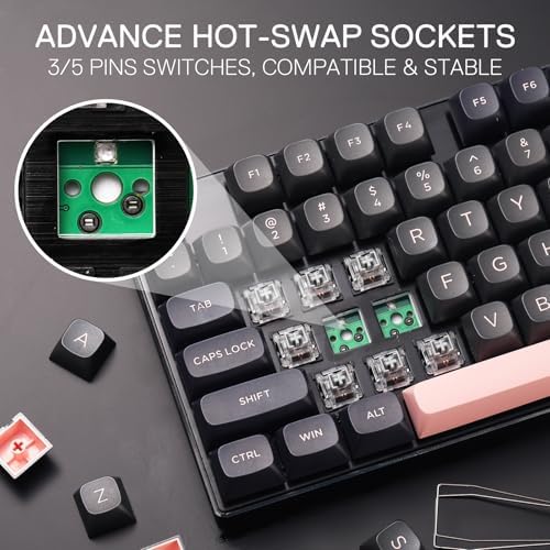 Redragon K556 Wired RGB Mechanical Gaming Keyboard, 104-Key Aluminum Board