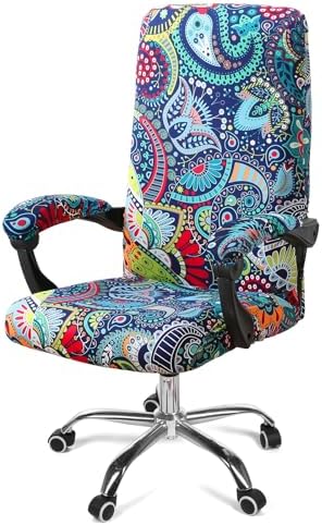 Smiry Office Computer Chair Cover with Armrest Covers, Blue Green