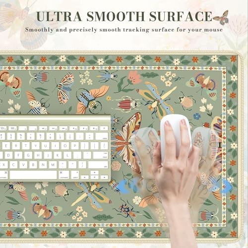 iCasso Green Large Mouse Pad, Desk Matt for Desktop