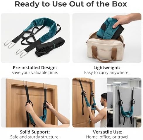 Neck Stretcher Cervical Traction Device for Spine Decompression, Portable Hammock for Home, Office, or Travel