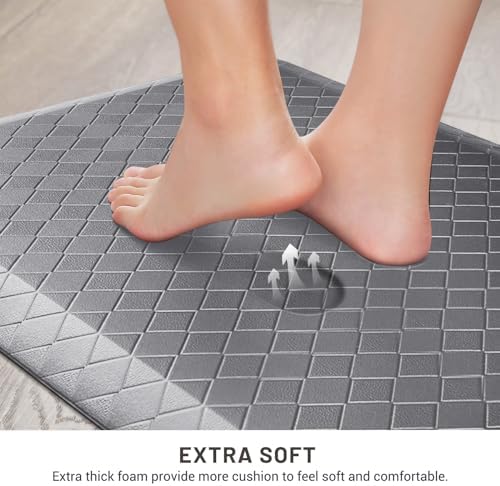 HappyTrends Kitchen Floor Mat - 4/5 Inch Thick Anti-Fatigue Kitchen Rug