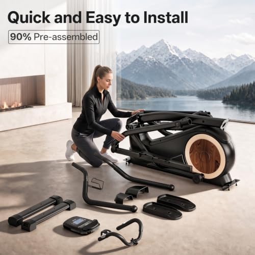 JOROTO Elliptical Exercise Machine with 18IN Stride, Kinomap APP Support