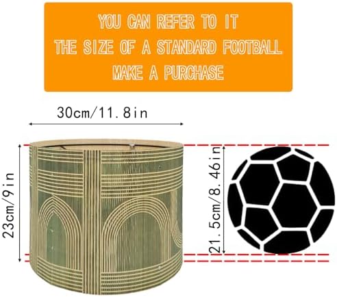 Modern lamp Shade Bamboo Material Art Deco 11.8 * 9.05Inch