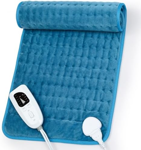 Heating Pad,Electric Heating Pads,Heating Pad for Back,Blue,24x12 Inch