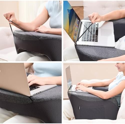cooloo8 Reading Pillow with Armrests – Extra Large Lap Desk Pillow