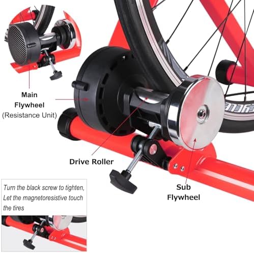 Bike Trainer, Magnetic Bicycle Stationary Stand for Indoor Exercise Riding