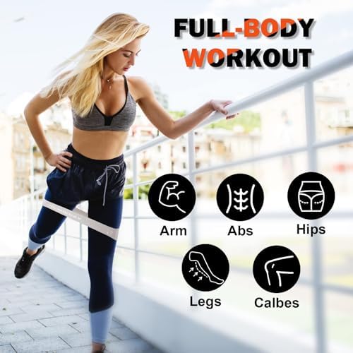 WIKDAY Exercise Resistance Bands with Handles for Working Out Workout Bands Set with Door Anchor for Physical Therapy, Yoga, Pilates