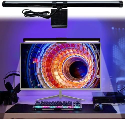 Screen Light Bar - Computer Lamp, Anti Glare, Desktop LED Fixture for Offic