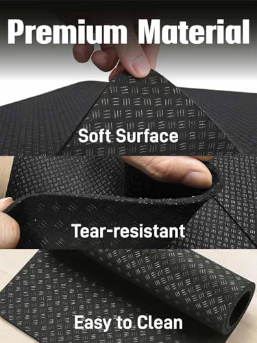 Upgraded Double-Sided Non-Slip Surface Mat for Vibration Plate Machine - Anti Vibration Pad & Exercise Mat for Most Vibration Platform Machines, Reduce Noise Accessories, Protect Floors & Carpet