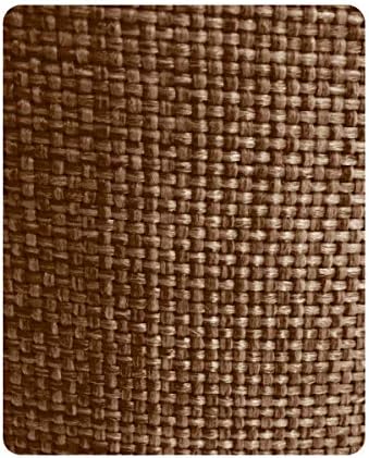 12x14x10 Chocolate Burlap Hardback Drum Lampshade with Brass Spider fitter - Perfect for table and Desk lamps - Medium, Brown