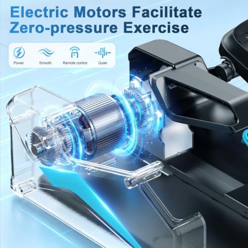 Under Desk Elliptical Machine, Electric Leg Pedal Exerciser for Seniors