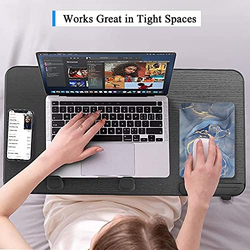 Small Mouse Pad, Mini Mouse Pad 6 x 8 Inch, Thick Rubber Waterproof Mouse Mat, Cute Mousepad for Women Men Kids Wireless Mouse Mini Laptops Keyboard Tray Home Office Travel, Gray Gold Marble