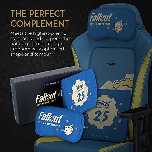 noblechairs Memory Foam Pillow Set, Fallout 25th Anniversary Edition