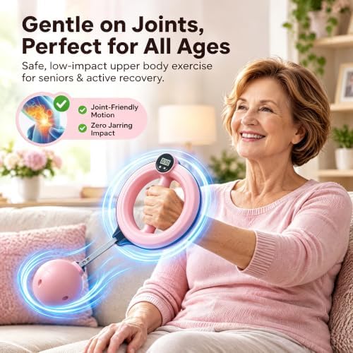 Infinity Arm Hoop,Rotating Wrist and Forearm Trainer with Digital