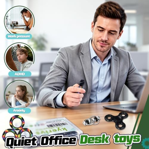 11 Pcs Metal Fidget Toys for Adults Teens Quiet Office Desk Cool Gadget