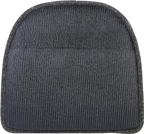 Klear Vu Raindrop The Gripper Non Slip Chair Cushions, Soft & Comfortable Seat Pad, Sitting Pillow for Kitchen, Dining or Office, 6 Count (Pack of 1), 04 Gray