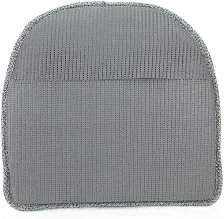 Klear Vu Raindrop The Gripper Non Slip Chair Cushions, Soft & Comfortable Seat Pad, Sitting Pillow for Kitchen, Dining or Office, 4 Count (Pack of 1), Blue