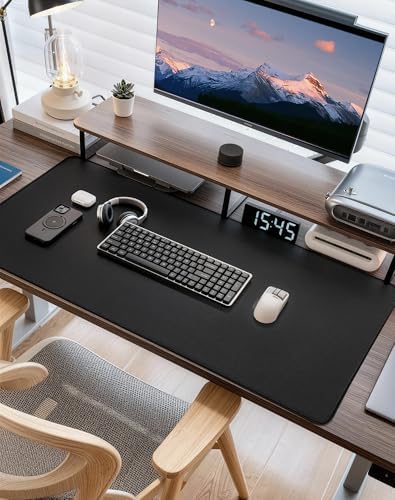 Reniteco Large Office & Gaming Mouse Pad, 31.5" x 11.8" Desk Mat, Black