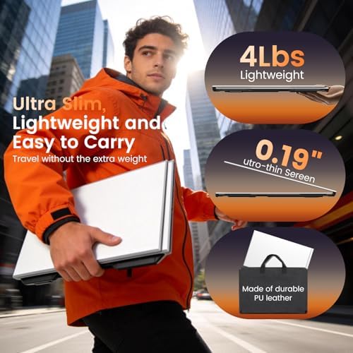 15.6" Laptop Screen Extender, 1080P FHD Ultra-Slim Triple Portable Monitor