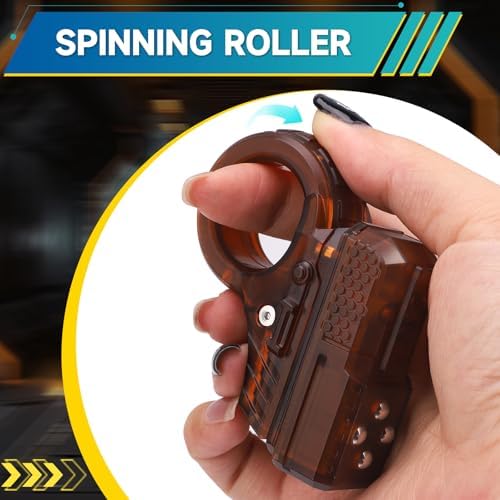 Fidget Spinner Toys Adult & Teen Plastic Magnetic Fidgets Slider Spinner Chain Ring Cool Gadget Roller Office Desk Toy 5 in 1 Stress Relief Sensory Item for Autism ADHD Anxiety Stocking Stuffers Men