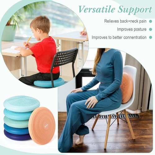 Libima 6 Pcs Sensory Cushion Wobble Seat 13 Inches