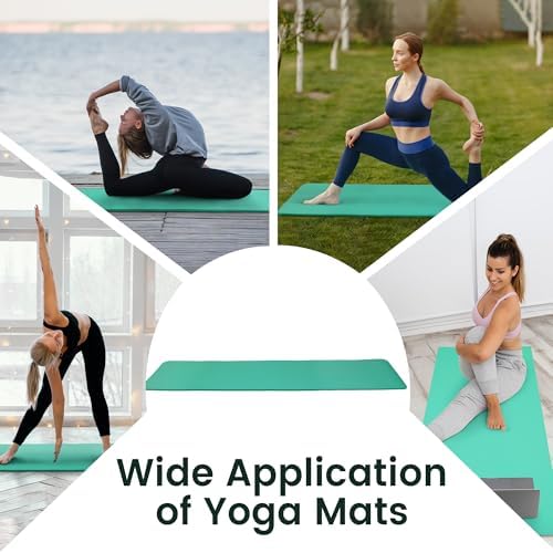 Fitvids 1/2-inch Thick High Density Exercise Yoga Mat with Carrying Strap