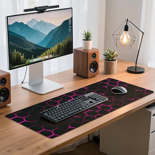 Mouse Pad Gaming - Desk Mat for Keyboard and Mouse - Large Mouse Pads for Desk, Gaming Mousepad with Non-Slip Base, Desks Pad (31.5" X 11.8") for Game, Office and Home