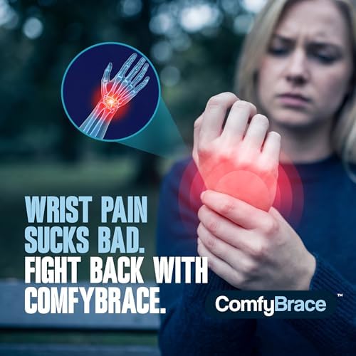 ComfyBrace Carpal Tunnel Wrist Brace Night Support, Cushioned Wrist Splint