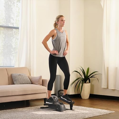 Sunny Health & Fitness Sitting or Standing Under Desk Elliptical Exerciser