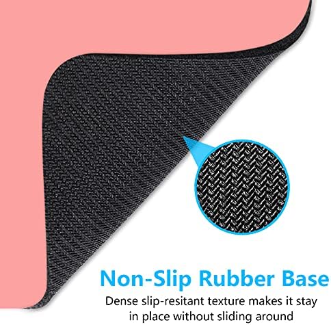 Dapesuom Small Mouse Pad, 6 x 8 Inch Thick Rubber Premium-Textured Non-Slip Portable & Washable Mini Mouse Mat for Women Men Wireless Laptops Keyboard Tray Gaming Work Computer Travel, Rose Pink