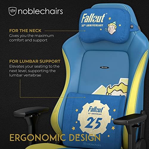 noblechairs Memory Foam Pillow Set, Fallout 25th Anniversary Edition