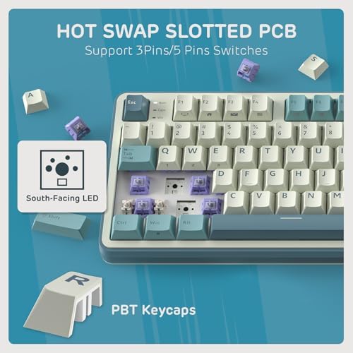 RK ROYAL KLUDGE S98 Wireless Mechanical Keyboard with Smart Display & Knob
