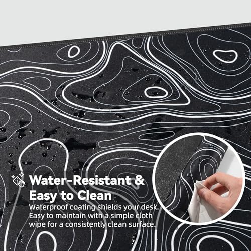 Reniteco Waterproof Large Office & Gaming Mouse Pad, 31.5" x 11.8" x 0.12"