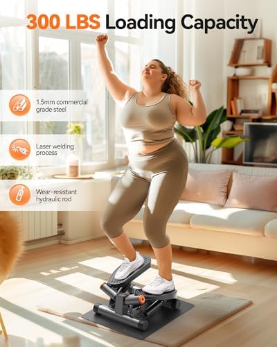 Niceday Steppers for Exercise at Home, Mini Stepper with 300LBS Capacity