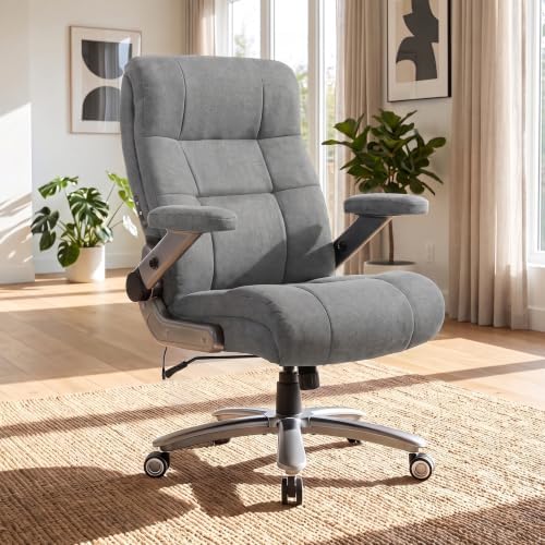 Big and Tall Office Chair with Massage and Heat