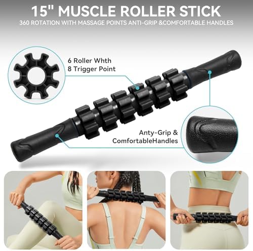 Krightlink 5-in-1 Foam Roller Set High Density Deep Tissue Muscle Massage