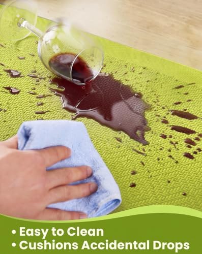 Ophanie Kitchen Mats for Floor, 3/4 Inch Thick Kitchen Rugs, 20x32 Anti Fatigue Standing Cushioned Mat,Waterproof,Comfort Ergonomic Mat for Office, Home, Sink with 99+ Pairs of Anti-Slip Bottom Ridges