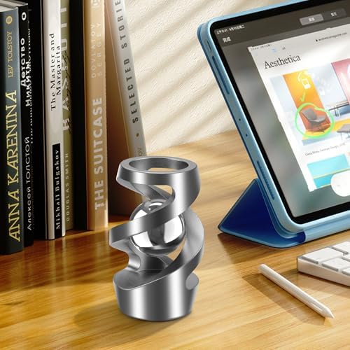 Upgraded Kinetic Spinning Desk Toy, Stress Relief Gadget, Gray