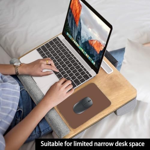 Small Mouse Pad, 6 x 8 Inch Mini Mouse Pad for Keyboard Tray Laptop Wireless Mouse Home Office Travel, Portable & Washable (Brown)